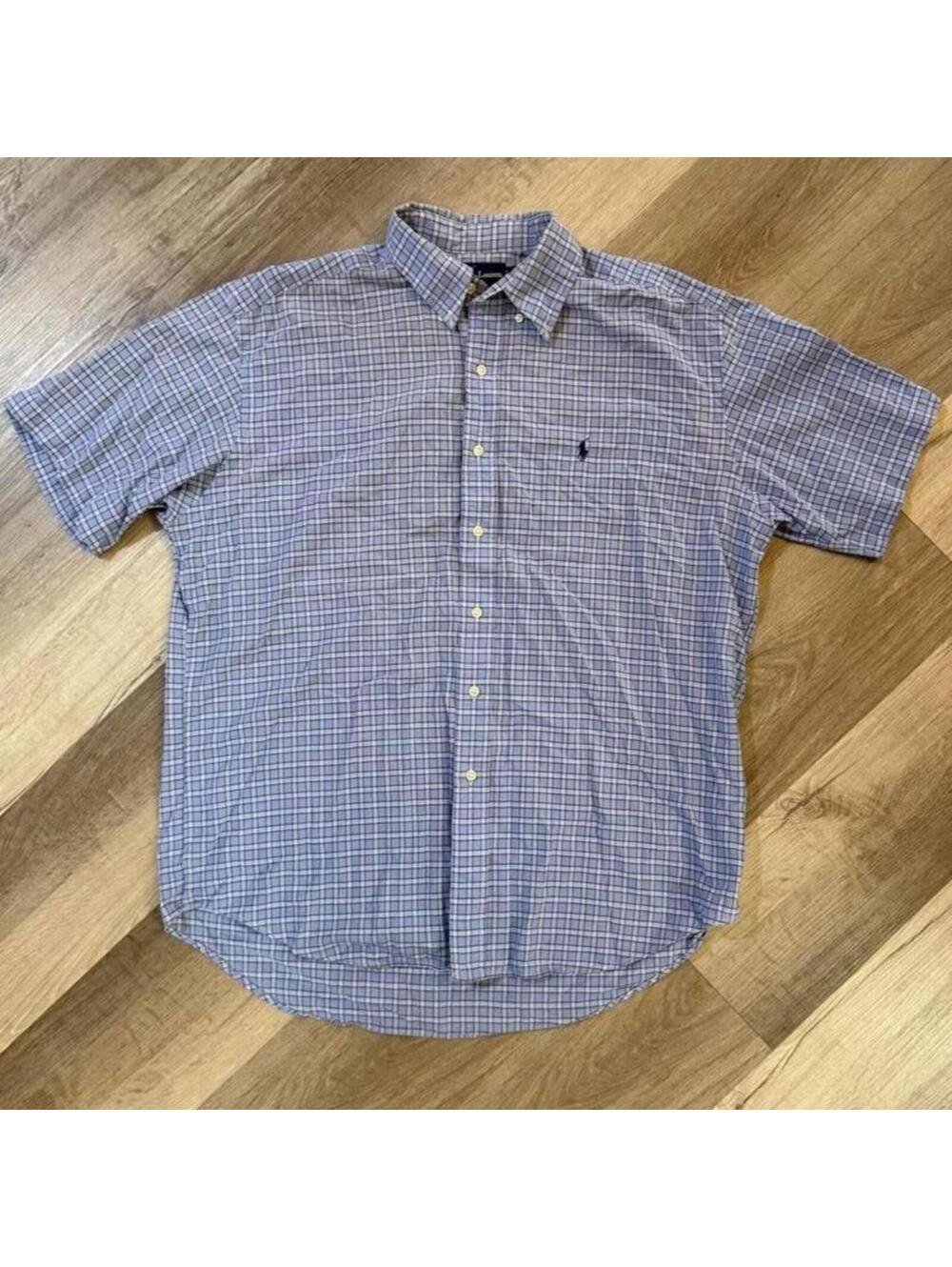 Ralph Lauren short sleeve shirt blake cotton size Large